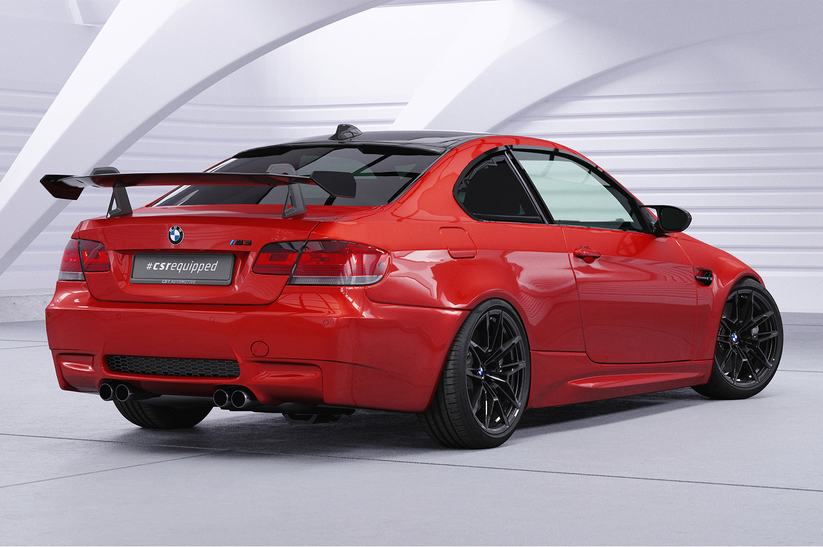 Schwanenhals Heckflügel mit ABE für BMW 3er E92 / M3 E92 Coupe SHF013-D02-F002-C