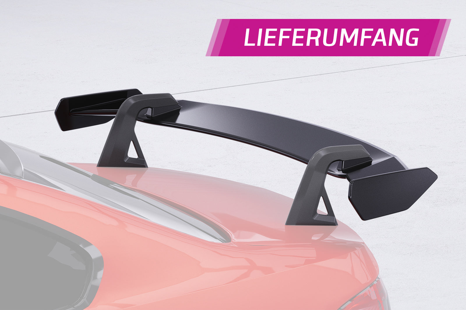 Schwanenhals Heckflügel mit ABE für BMW 3er E92 / M3 E92 Coupe SHF013-D02-F002-F-L