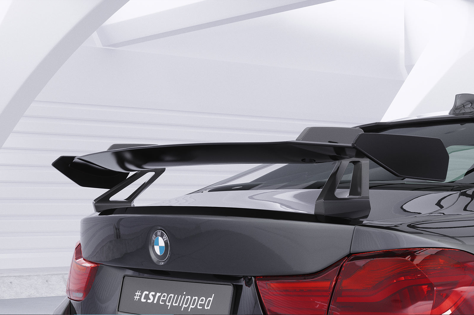 Schwanenhals Heckflügel mit ABE für BMW 4er F32 Coupe SHF015-D01-F002-F-L