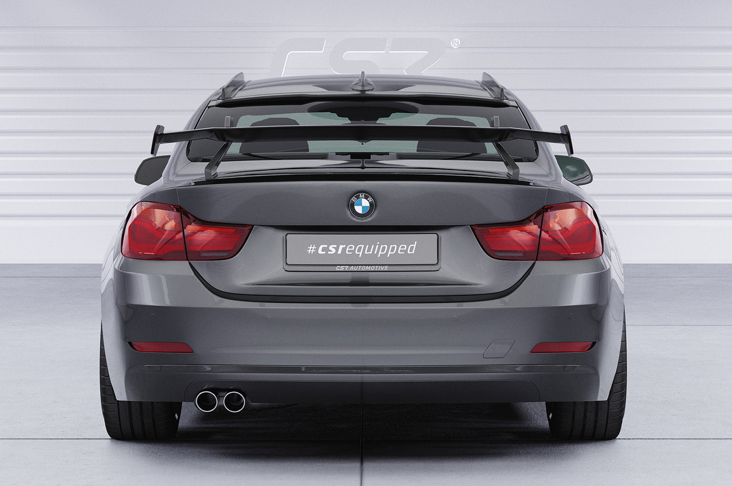 Schwanenhals Heckflügel mit ABE für BMW 4er F32 Coupe SHF015-D01-F