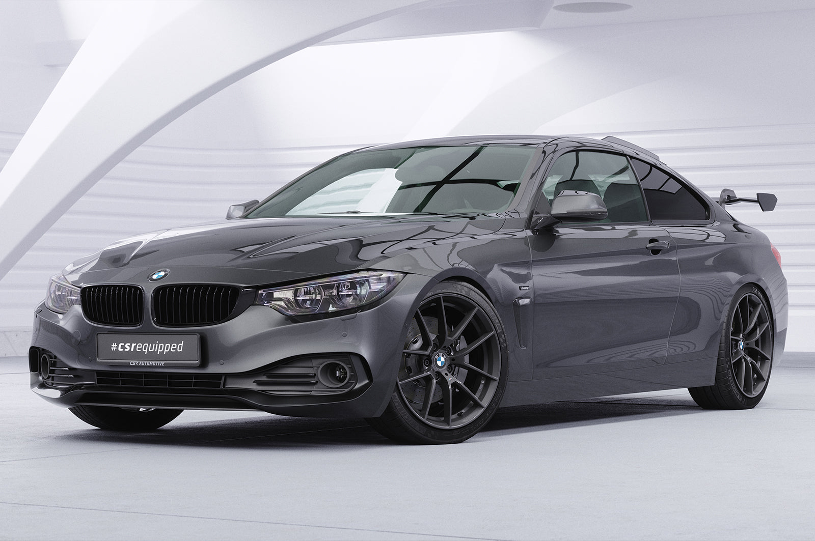 Schwanenhals Heckflügel mit ABE für BMW 4er F32 Coupe SHF015-D01-F002-F-L