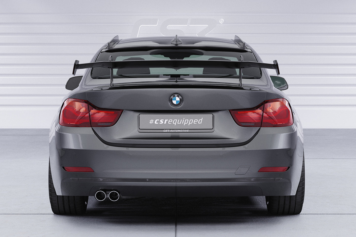 Schwanenhals Heckflügel mit ABE für BMW 4er F32 Coupe SHF015-D02-F