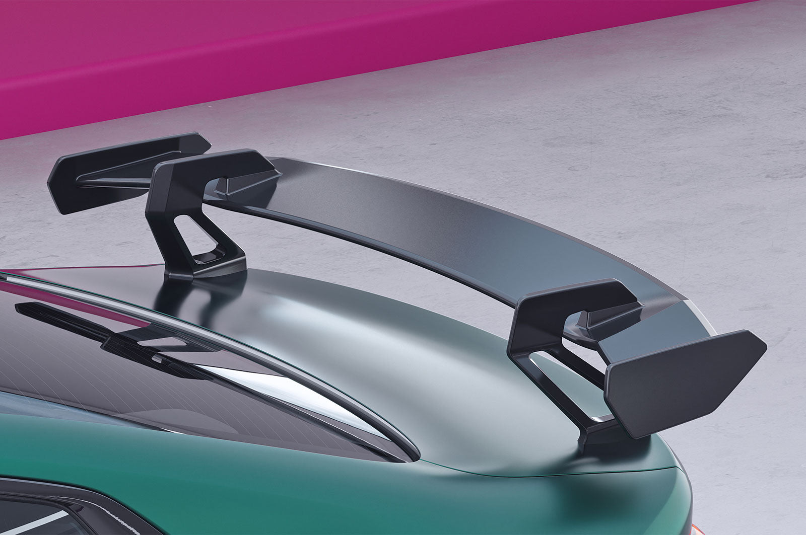 Schwanenhals Heckflügel mit ABE für BMW 4er G22 / M4 G82 Coupe SHF017-D01-F002-F-L