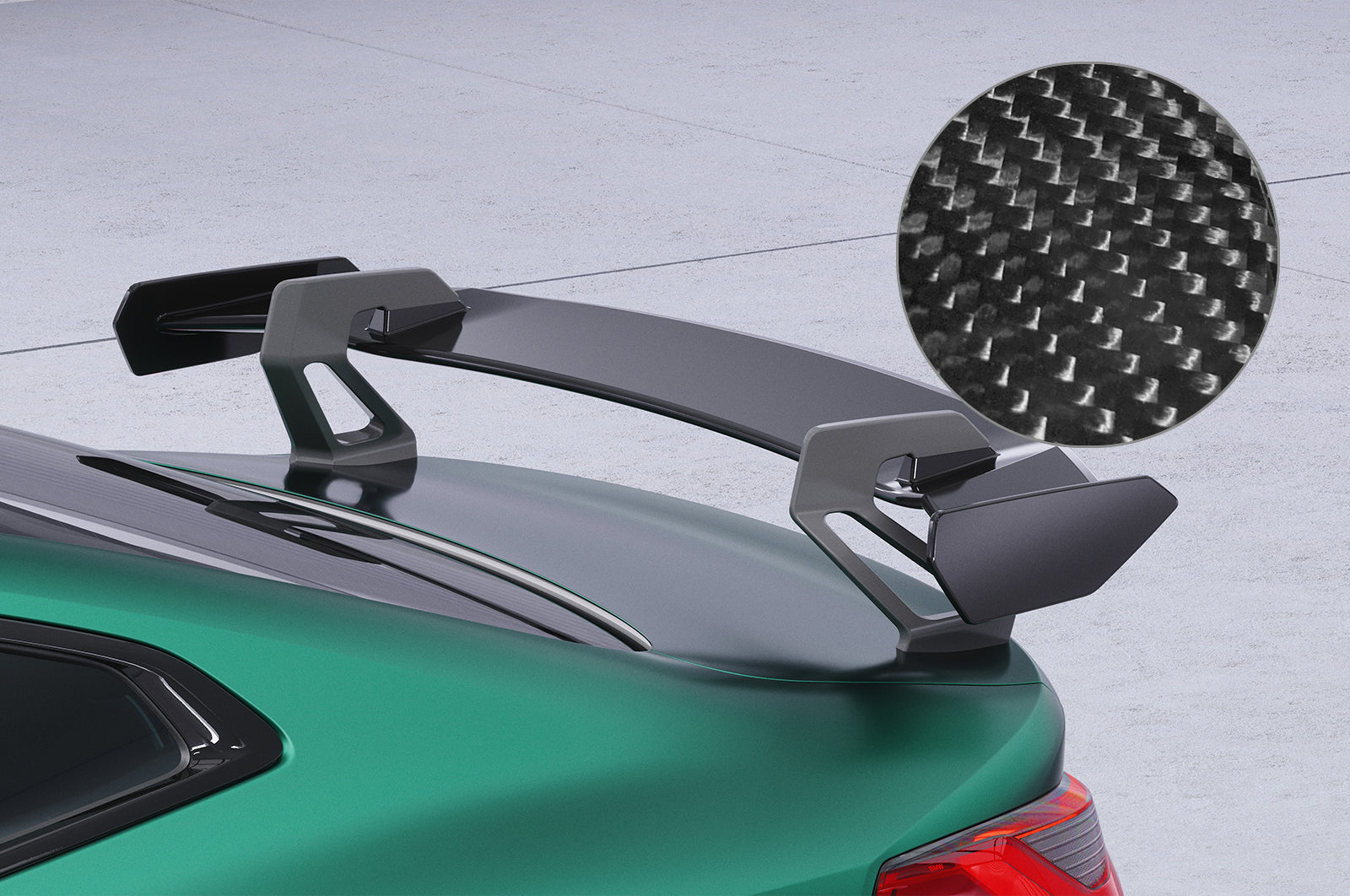 Schwanenhals Heckflügel mit ABE für BMW 4er G22 / M4 G82 Coupe SHF017-D01-F002-C
