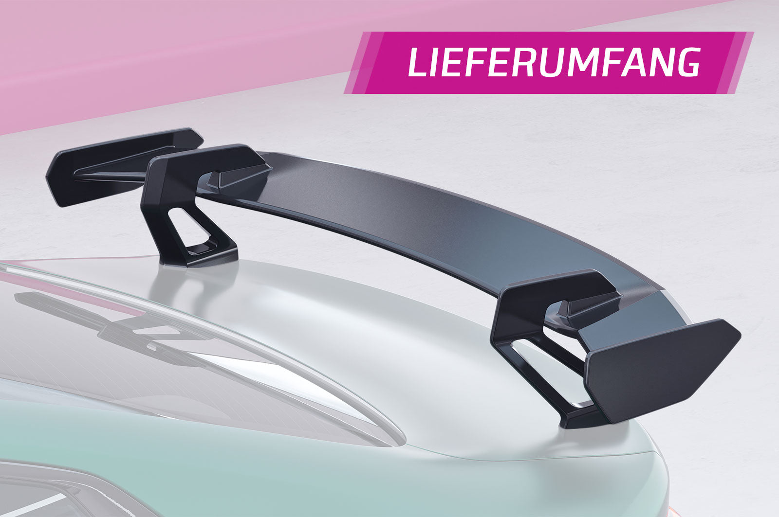 Schwanenhals Heckflügel mit ABE für BMW 4er G22 / M4 G82 Coupe SHF017-D01-F002-F-L