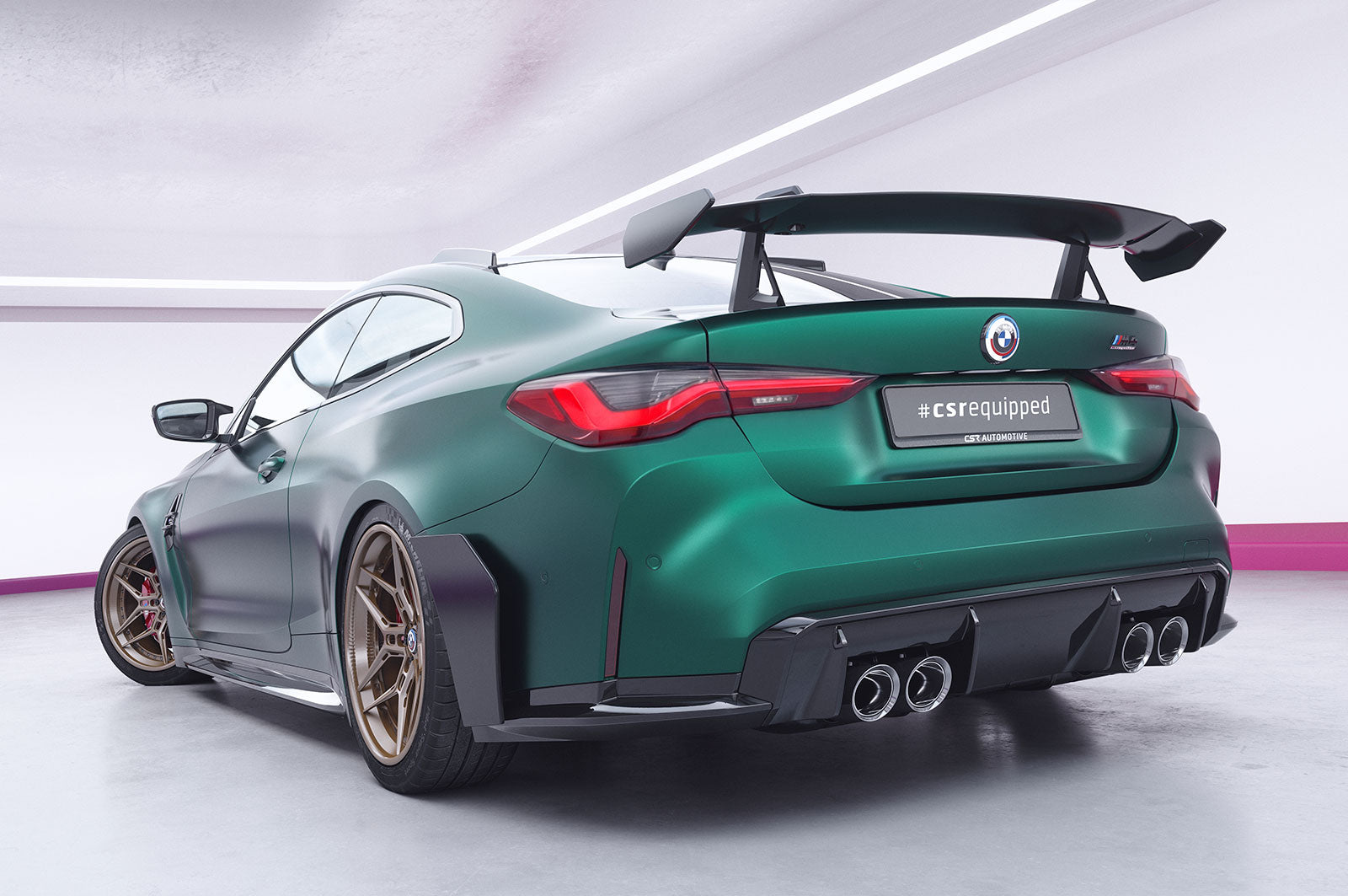 Schwanenhals Heckflügel mit ABE für BMW 4er G22 / M4 G82 Coupe SHF017-D02-F002-C