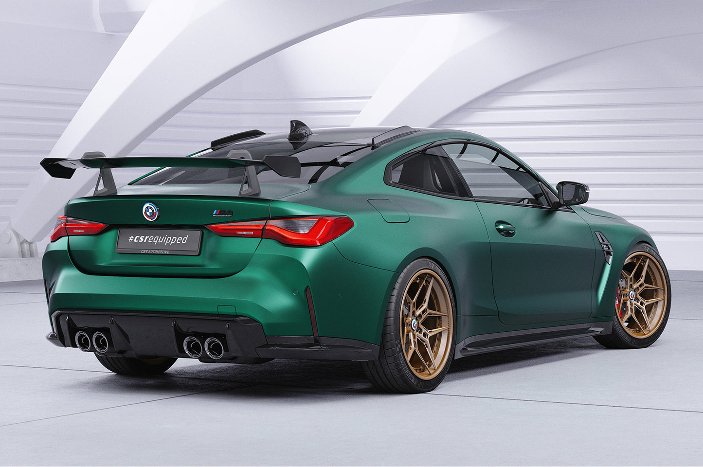 Schwanenhals Heckflügel mit ABE für BMW 4er G22 / M4 G82 Coupe SHF017-D02-F