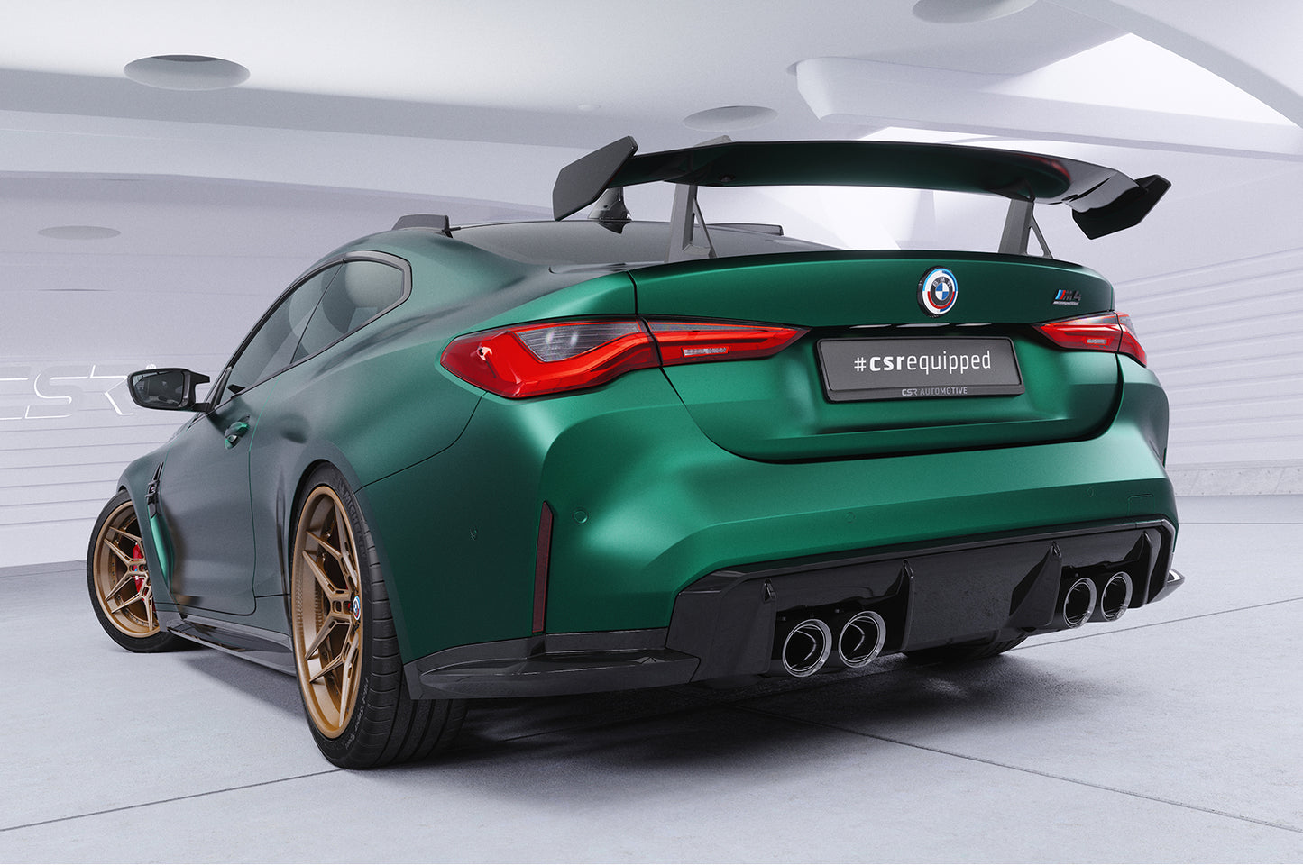 Schwanenhals Heckflügel mit ABE für BMW 4er G22 / M4 G82 Coupe SHF017-D02-F