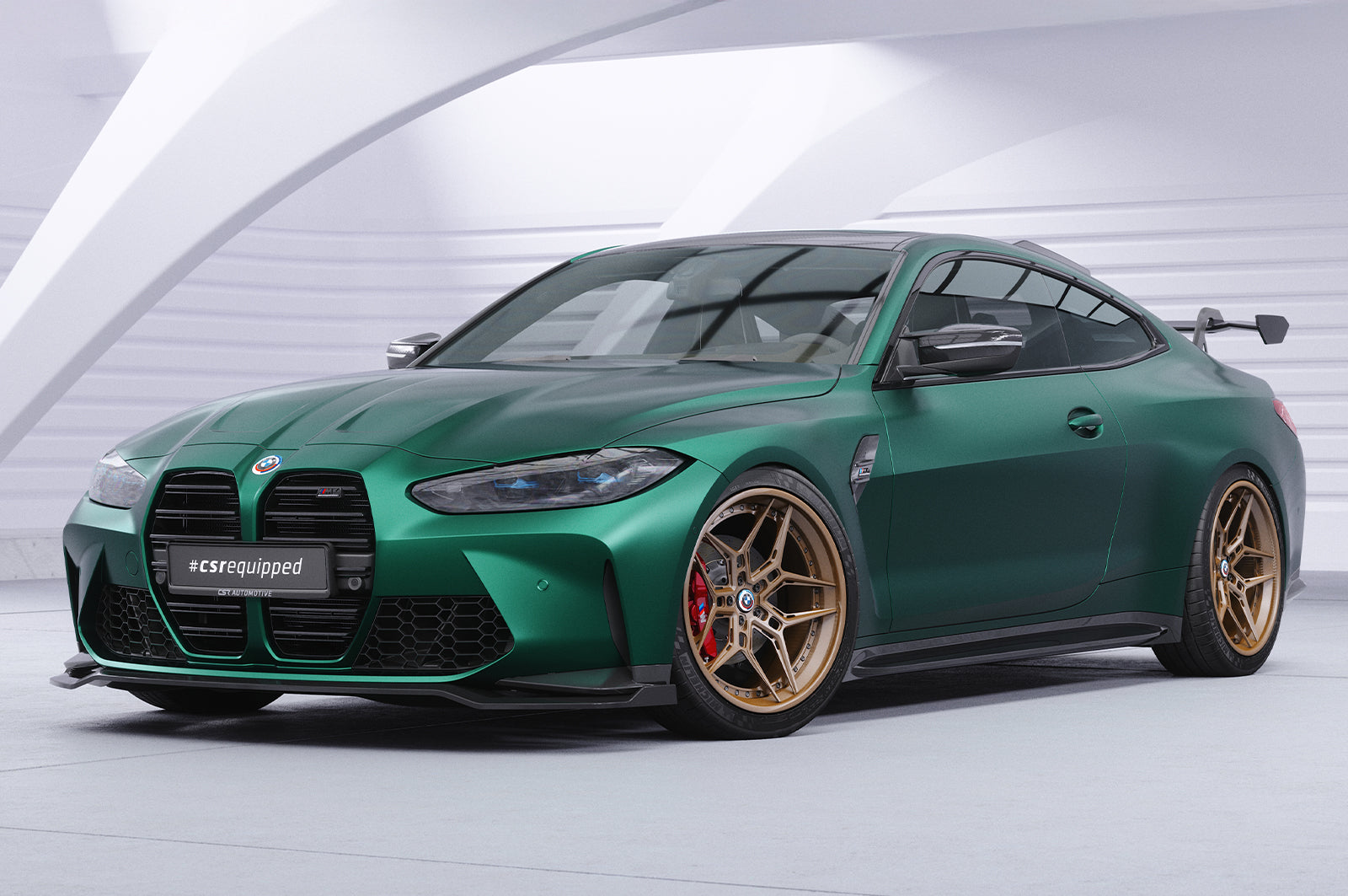 Schwanenhals Heckflügel mit ABE für BMW 4er G22 / M4 G82 Coupe SHF017-D02-F002-C