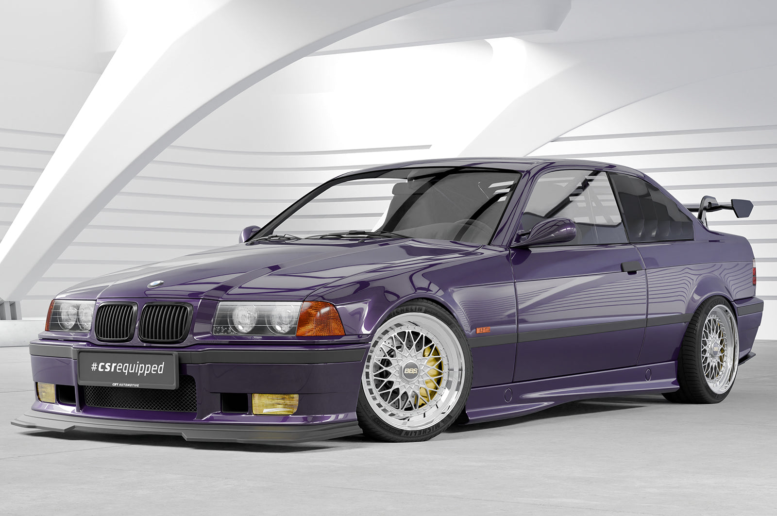 Schwanenhals Heckflügel mit ABE für BMW 3er / M3 E36 Coupe SHF019-D02-F003-F-L