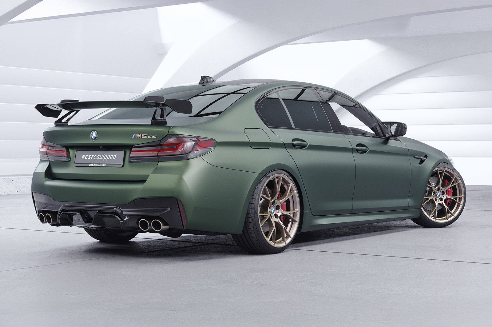 Schwanenhals Heckflügel mit ABE für BMW 5er G30 / M5 F90 Limousine SHF023-D01-F002-C