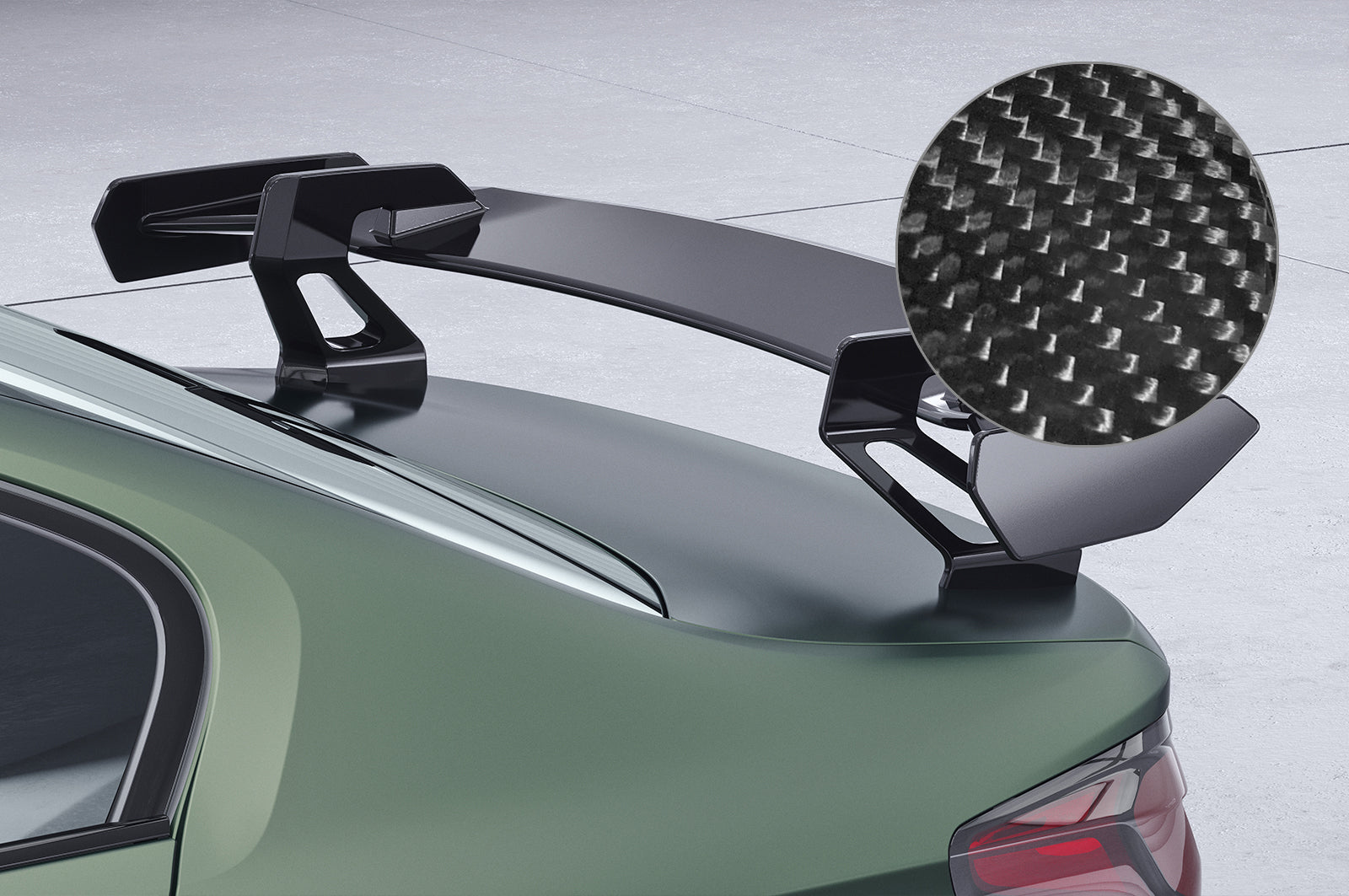 Schwanenhals Heckflügel mit ABE für BMW 5er G30 / M5 F90 Limousine SHF023-D01-F002-C