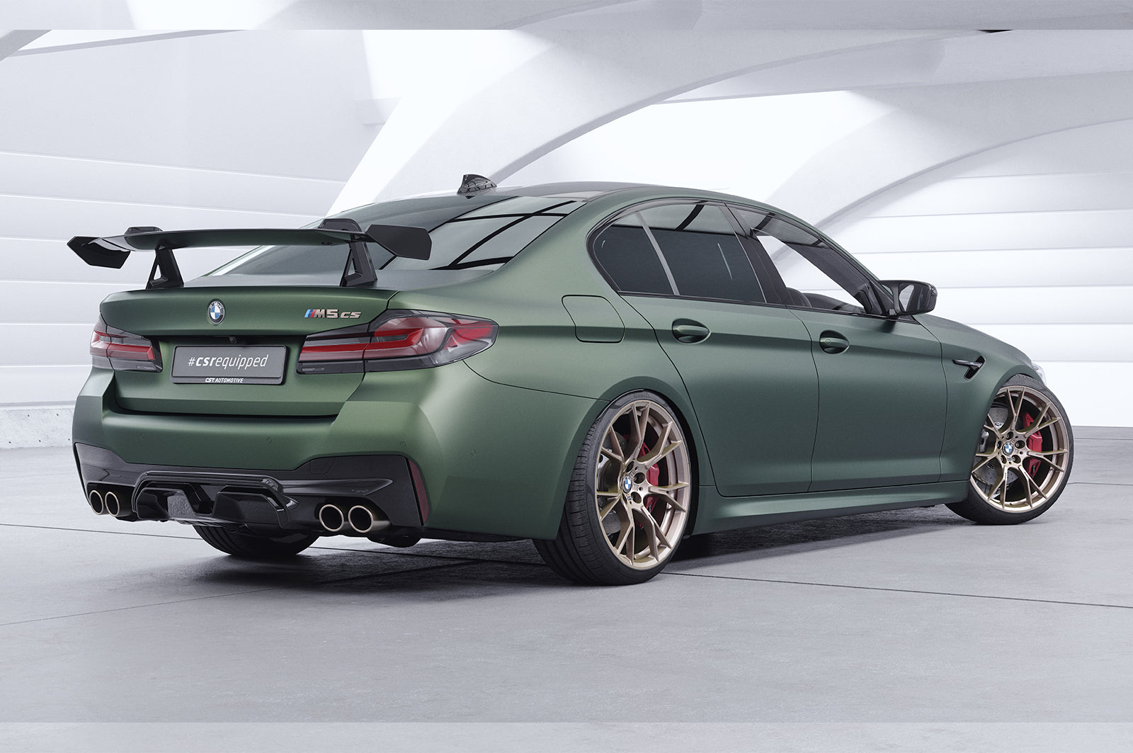 Schwanenhals Heckflügel mit ABE für BMW 5er G30 / M5 F90 Limousine SHF023-D02-F002-F-L