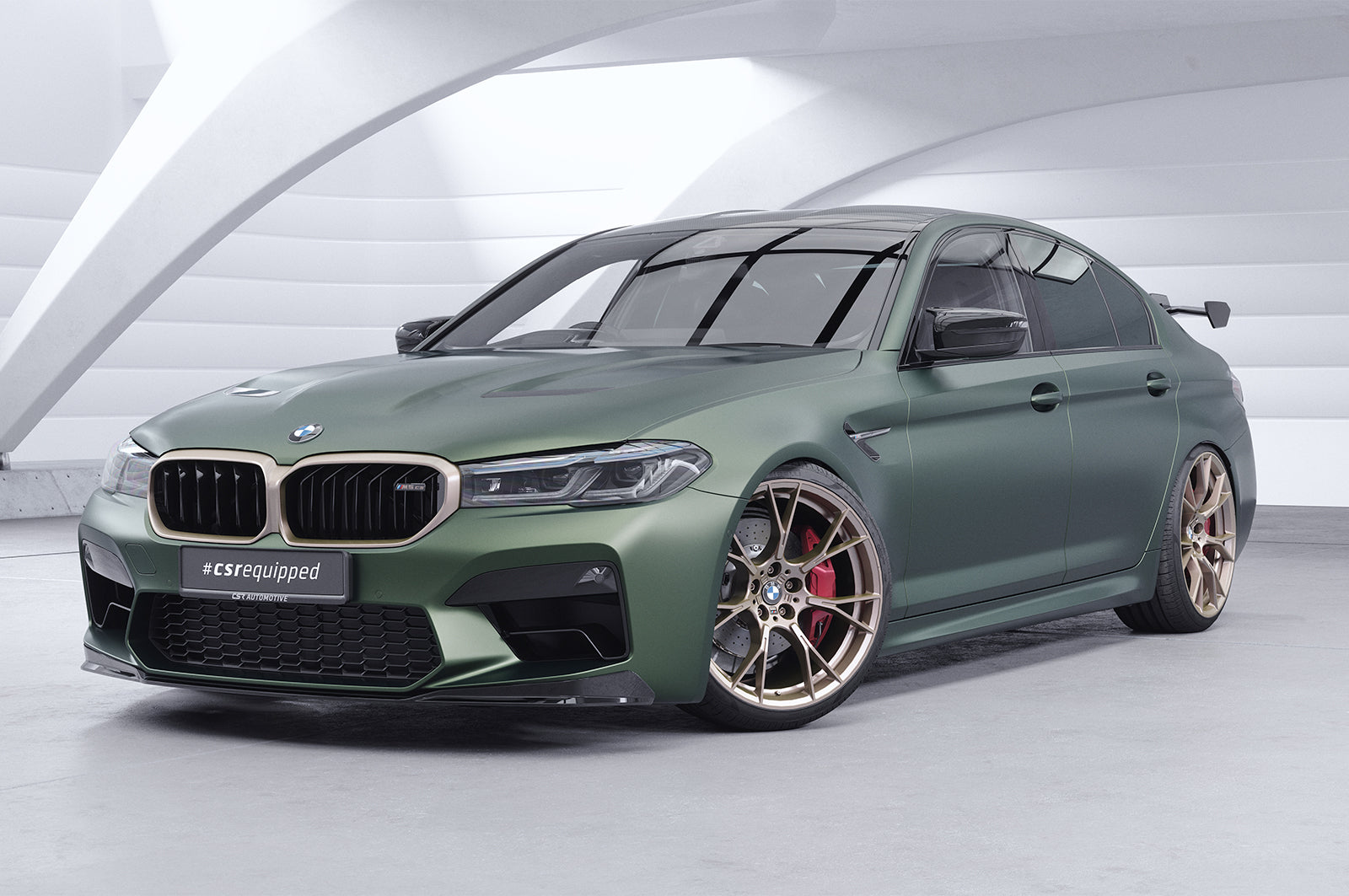 Schwanenhals Heckflügel mit ABE für BMW 5er G30 / M5 F90 Limousine SHF023-D02-F002-F-L