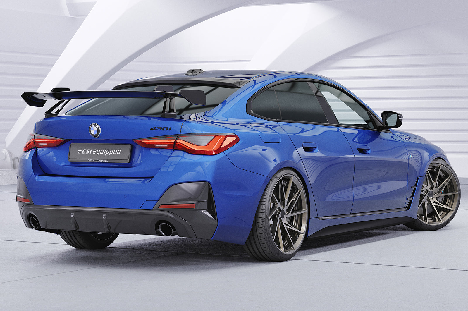 Schwanenhals Heckflügel mit ABE für BMW 4er / i4 G26 Gran Coupe SHF025-D01-F002-C
