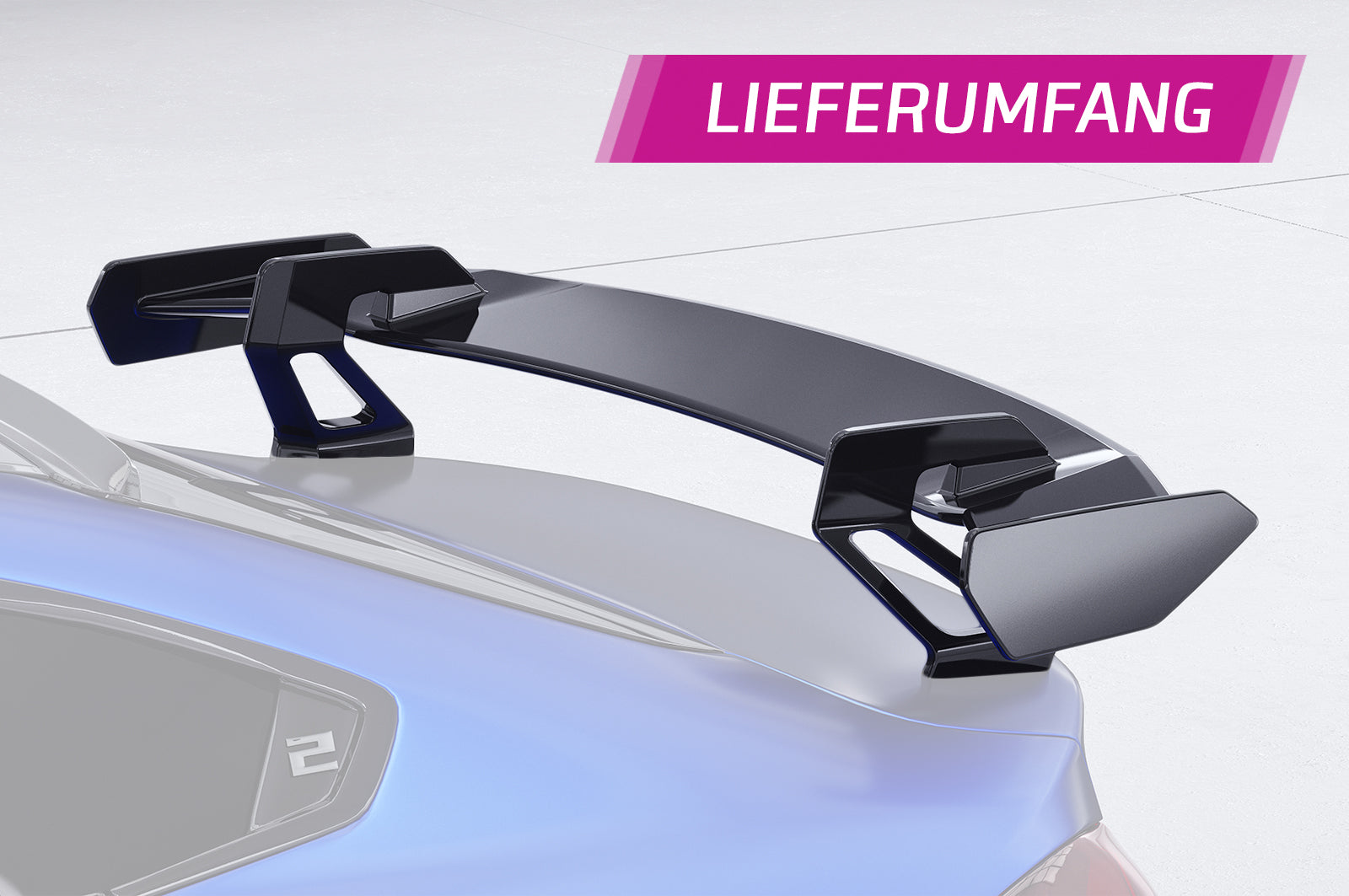 Schwanenhals Heckflügel mit ABE für BMW 2er F74 Gran Coupe SHF026-D01-F002-F-L