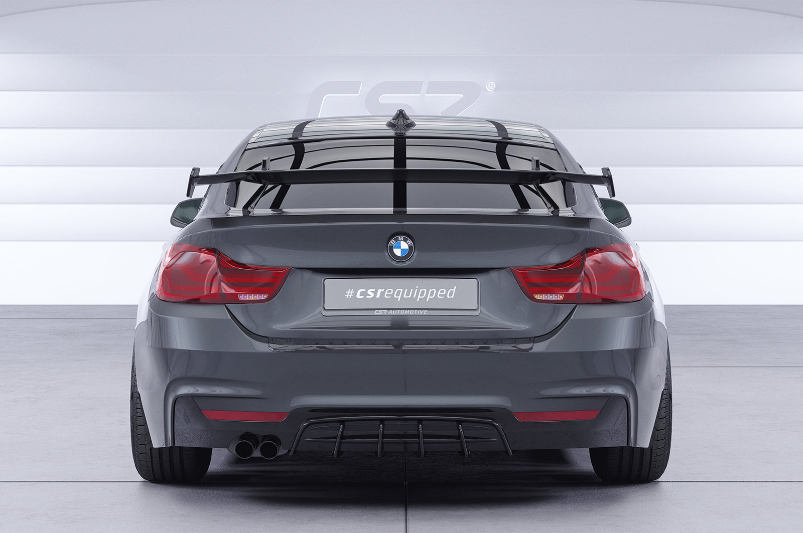 Schwanenhals Heckflügel mit ABE für BMW 4er F36 Gran Coupe SHF027-D01-F002-C