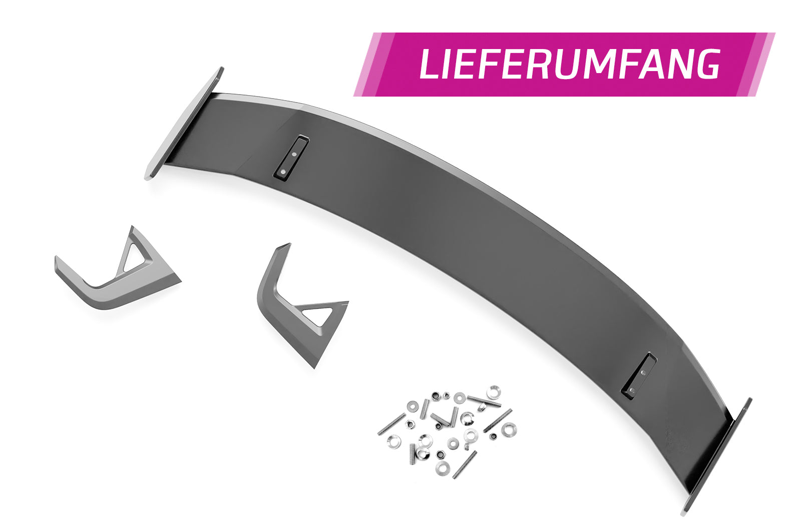 Schwanenhals Heckflügel mit ABE für BMW 3er E46 Coupe SHF038-D02-F003-F-L