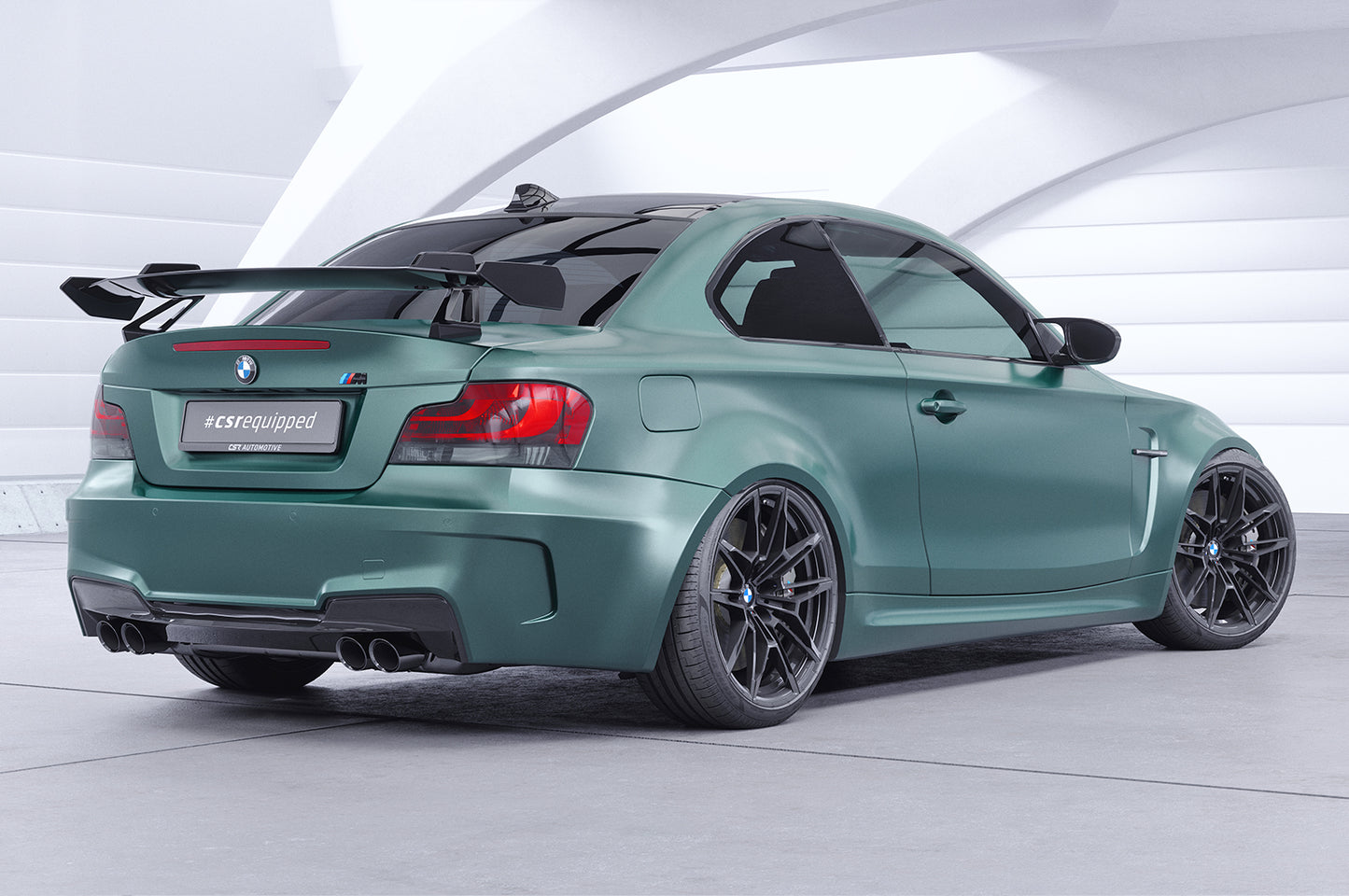 Schwanenhals Heckflügel mit ABE für BMW 1er / M1 E82 Coupe SHF043-D01-F