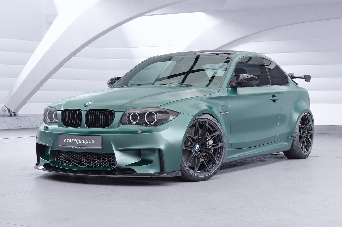 Schwanenhals Heckflügel mit ABE für BMW 1er / M1 E82 Coupe SHF043-D01-F