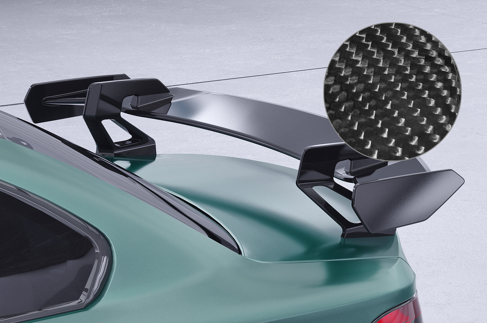 Schwanenhals Heckflügel mit ABE für BMW 1er / M1 E82 Coupe SHF043-D01-F002-C