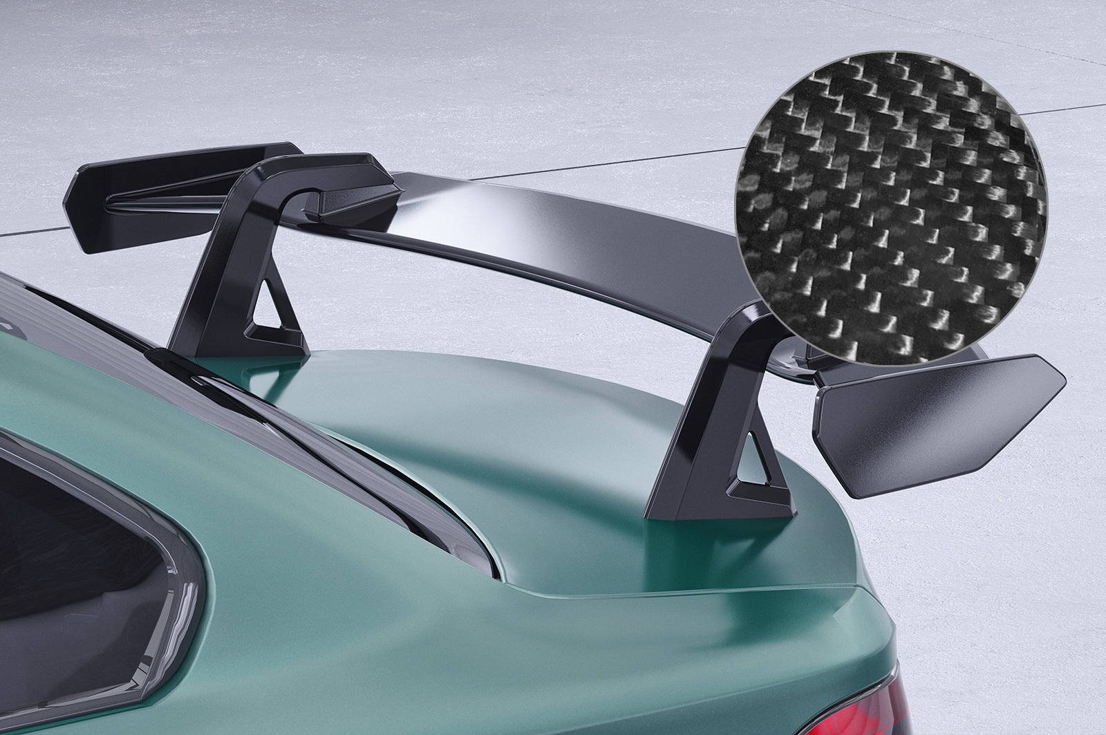 Schwanenhals Heckflügel mit ABE für BMW 1er / M1 E82 Coupe SHF043-D02-F002-C