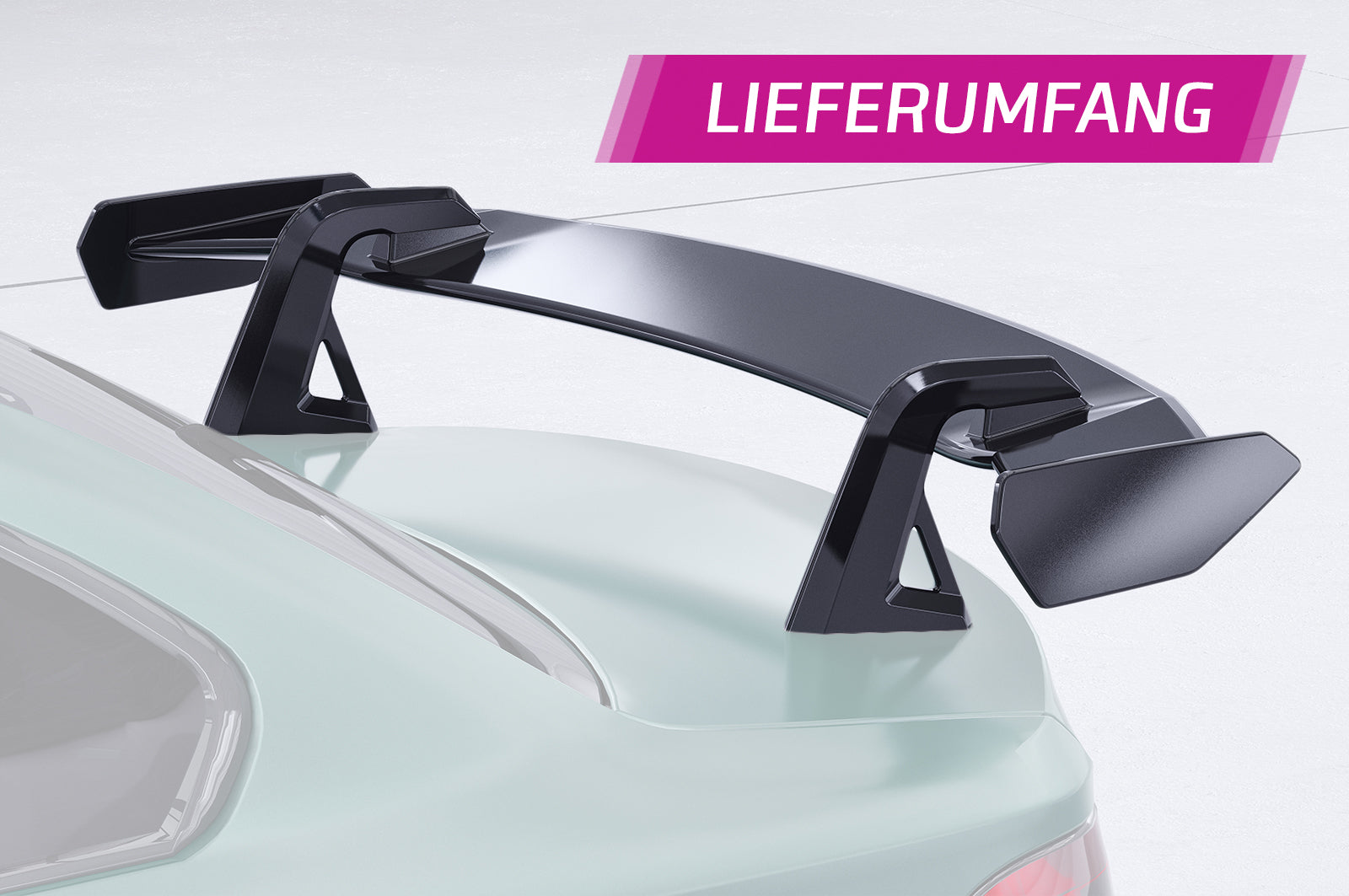 Schwanenhals Heckflügel mit ABE für BMW 1er / M1 E82 Coupe SHF043-D02-F002-F-L