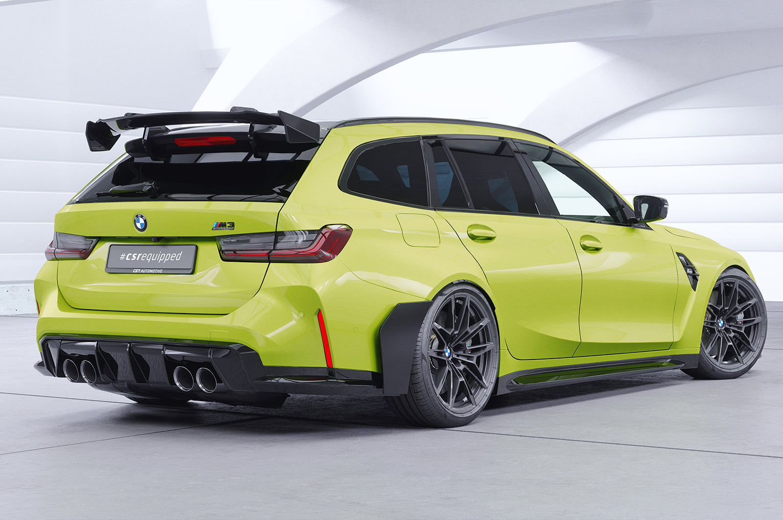 Schwanenhals Heckflügel mit ABE für BMW 3er G21/ M3 G81 Touring SHF053-F004-F-L
