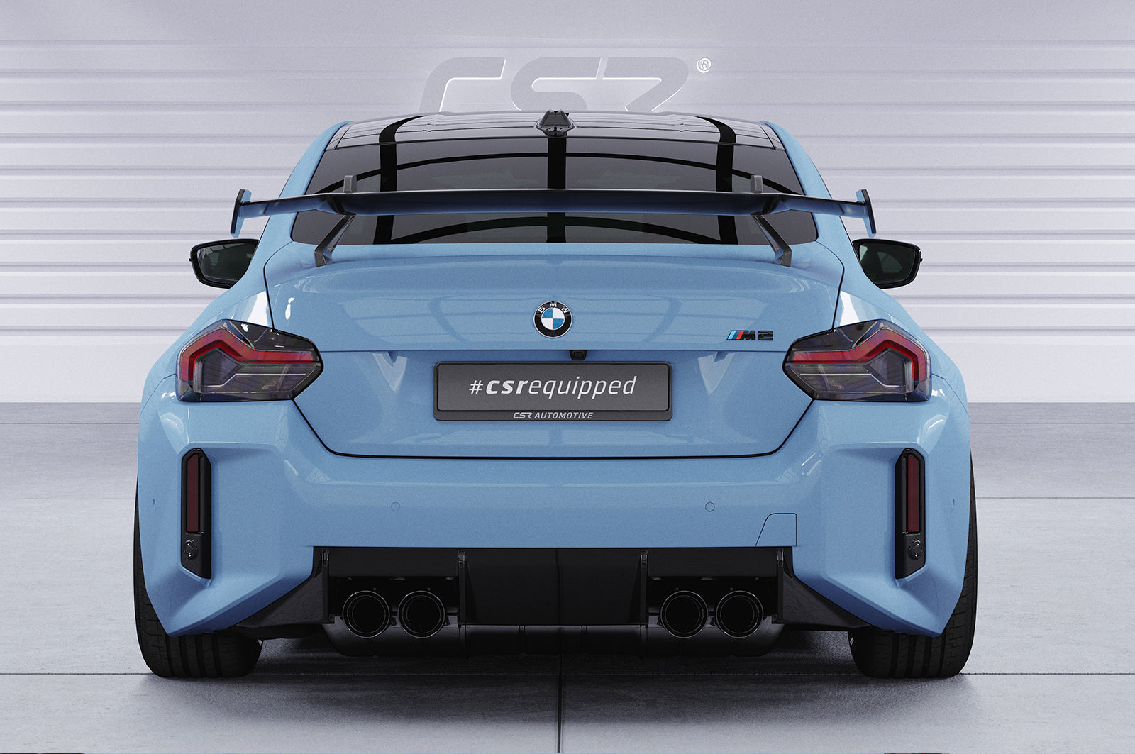 Schwanenhals Heckflügel mit ABE für BMW 2er G42 / M2 G87 Coupe SHF056-D01-F002-F-L