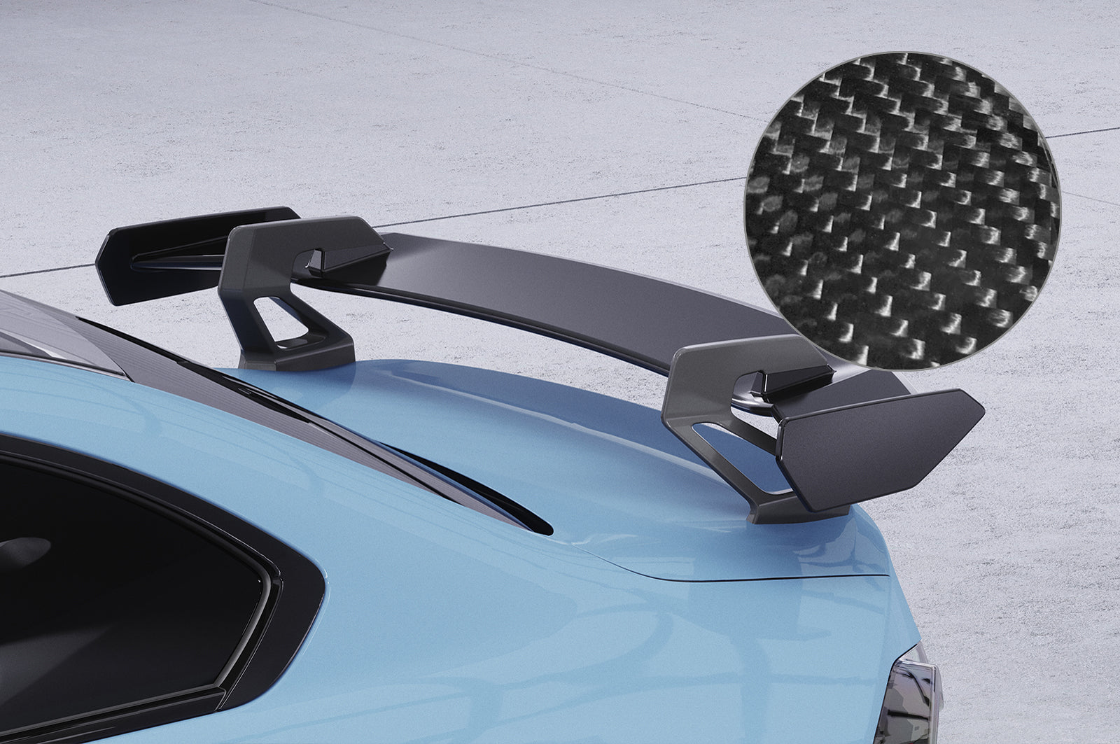 Schwanenhals Heckflügel mit ABE für BMW 2er G42 / M2 G87 Coupe SHF056-D01-F002-C