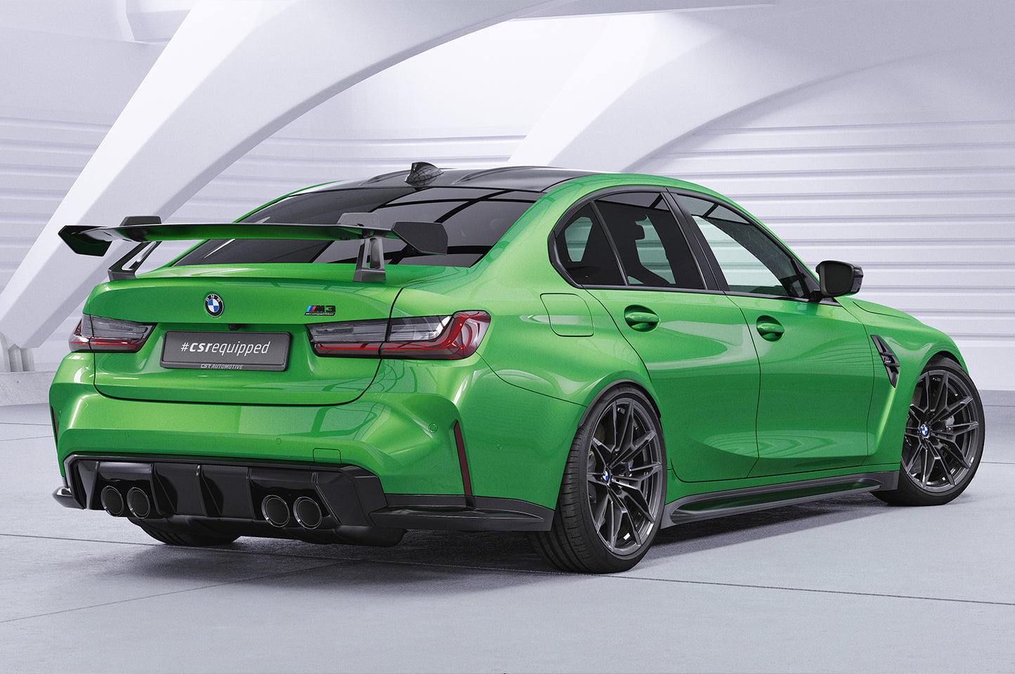 Schwanenhals Heckflügel mit ABE für BMW 3er G20 / M3 G80 Limousine SHF058-D01-F