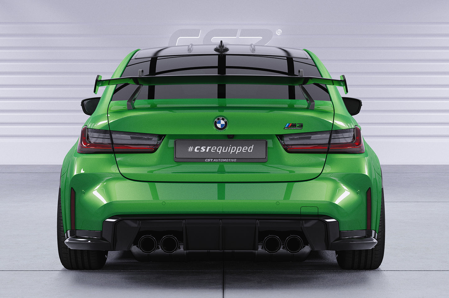 Schwanenhals Heckflügel mit ABE für BMW 3er G20 / M3 G80 Limousine SHF058-D01-F