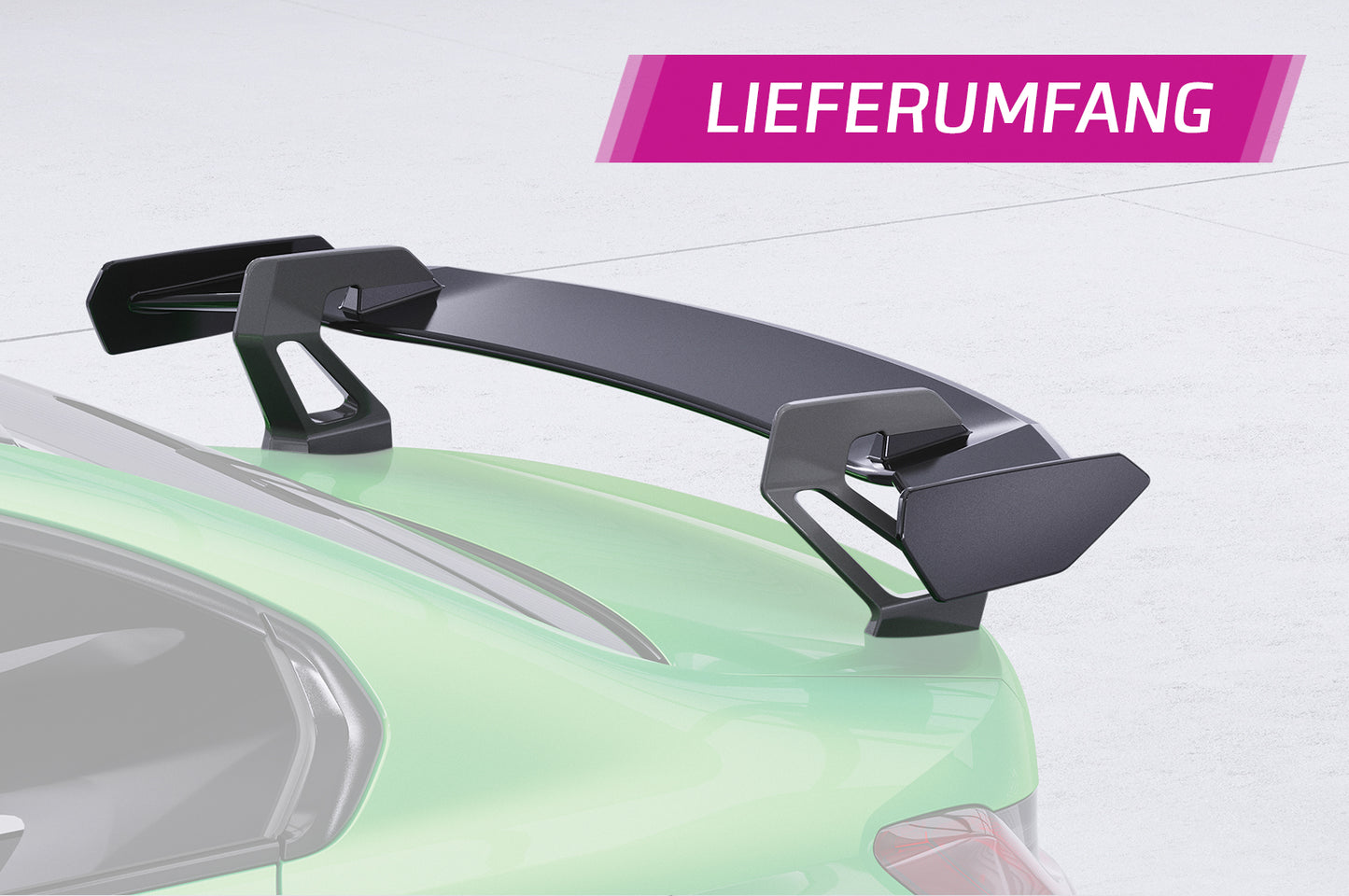 Schwanenhals Heckflügel mit ABE für BMW 3er G20 / M3 G80 Limousine SHF058-D01-F