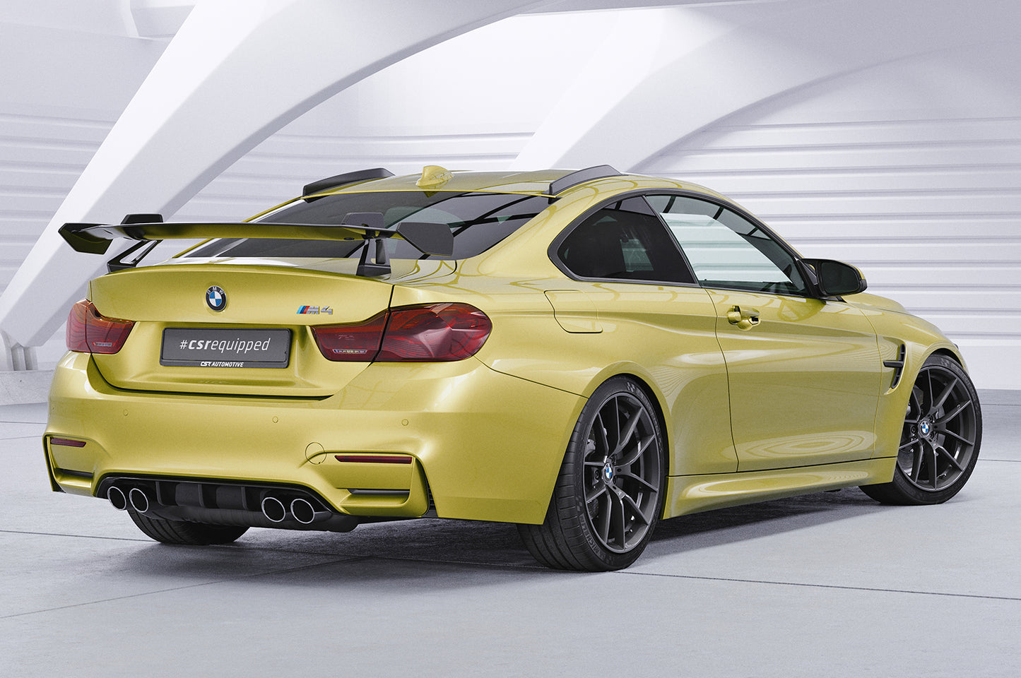 Schwanenhals Heckflügel mit ABE für BMW M4 F82 Coupe SHF059-D01-F