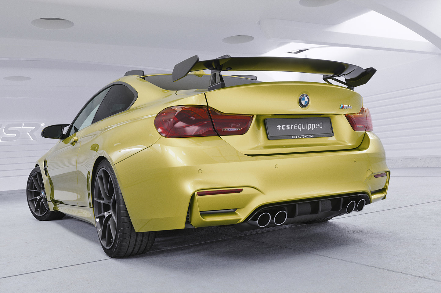 Schwanenhals Heckflügel mit ABE für BMW M4 F82 Coupe SHF059-D01-F