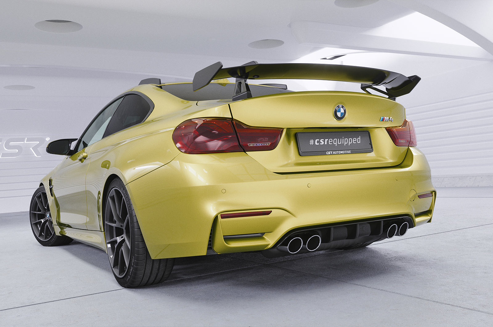 Schwanenhals Heckflügel mit ABE für BMW M4 F82 Coupe SHF059-D01-F002-F-L