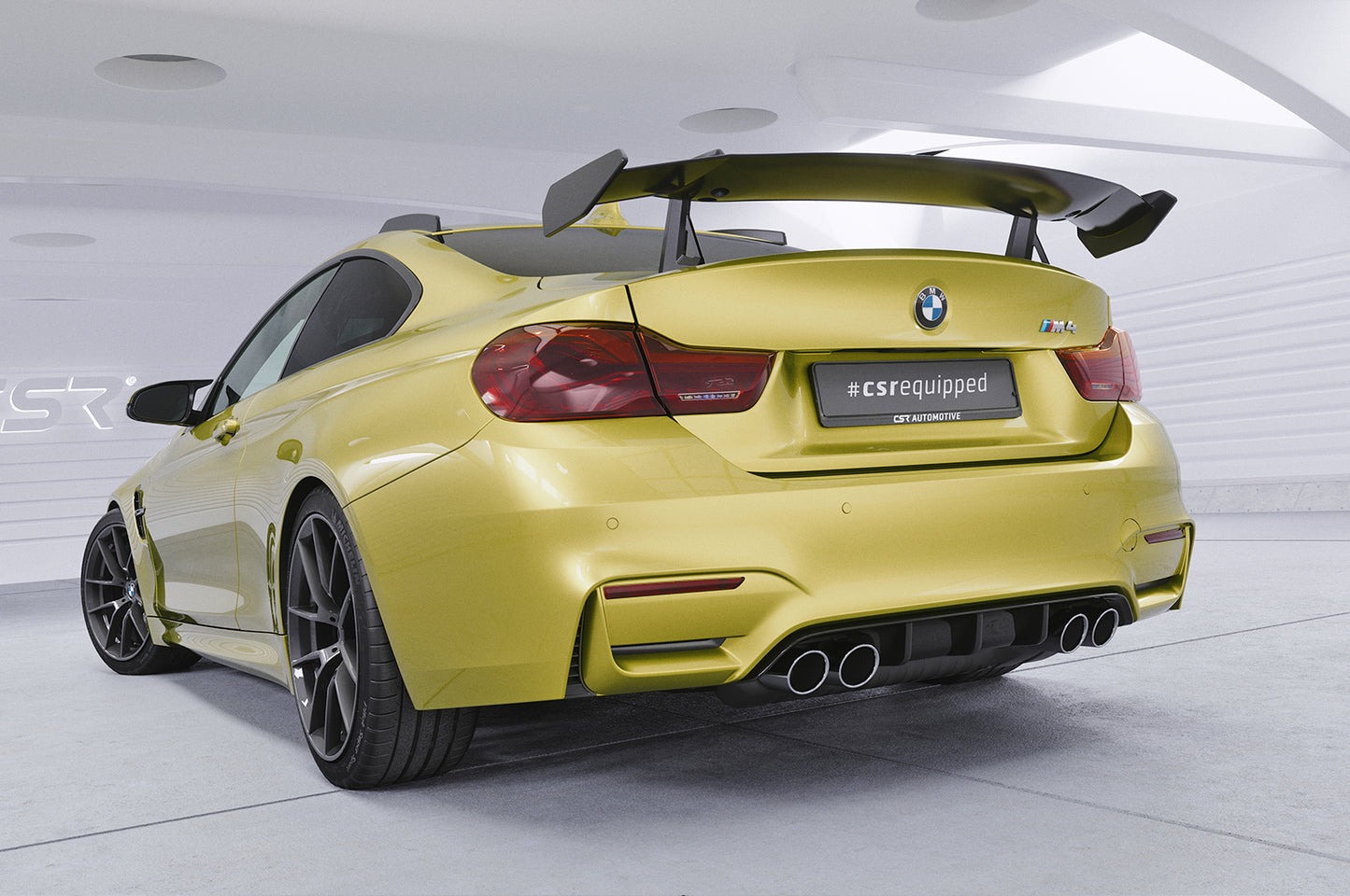 Schwanenhals Heckflügel mit ABE für BMW M4 F82 Coupe SHF059-D02-F