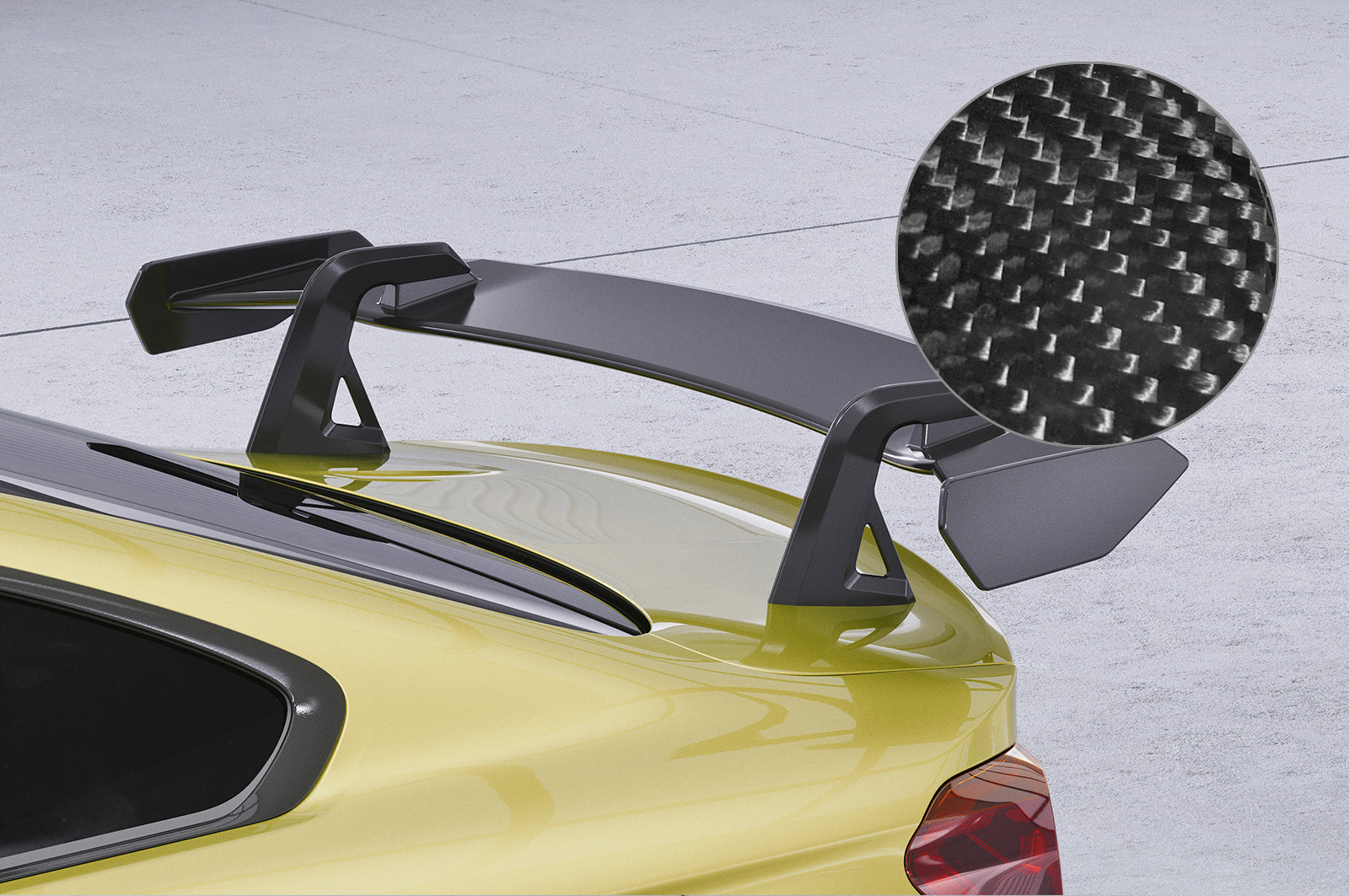 Schwanenhals Heckflügel mit ABE für BMW M4 F82 Coupe SHF059-D02-F002-C