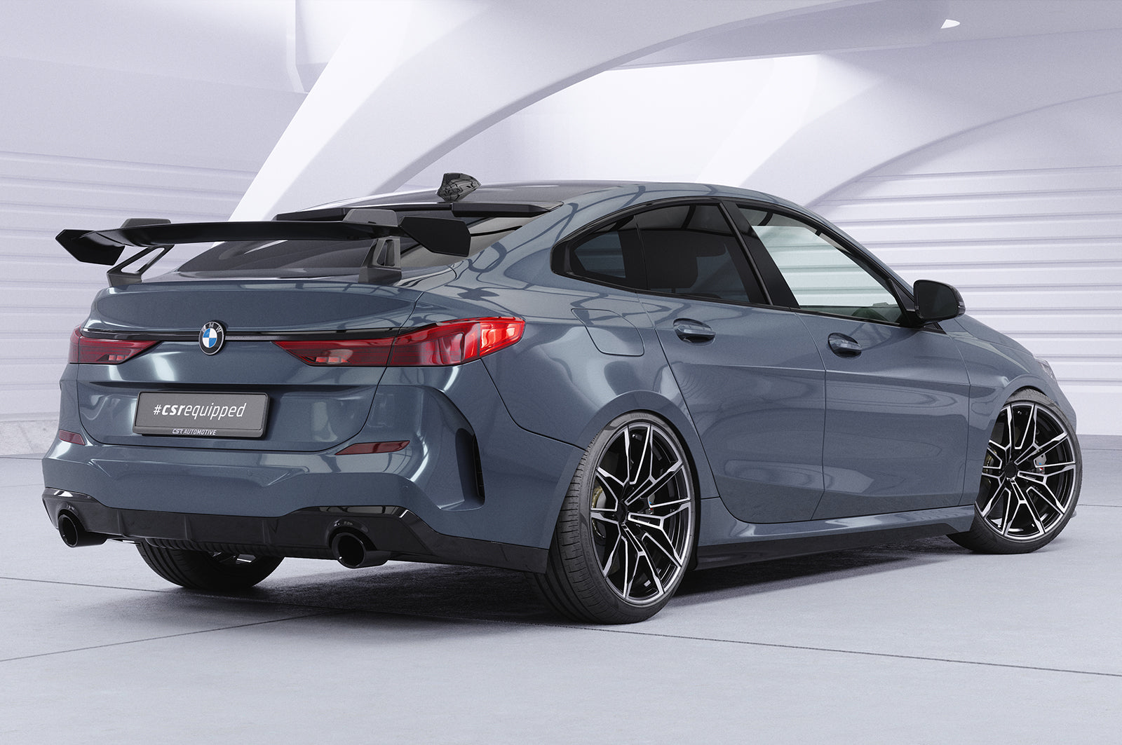 Schwanenhals Heckflügel mit ABE für BMW 2er F44 Gran Coupe SHF071-D01-F002-C