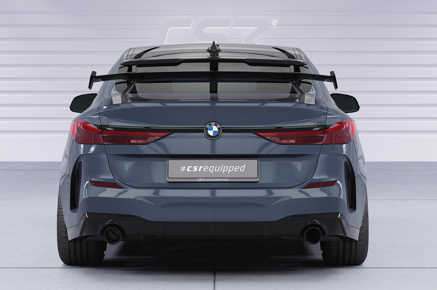 Schwanenhals Heckflügel mit ABE für BMW 2er F44 Gran Coupe SHF071-D01-F