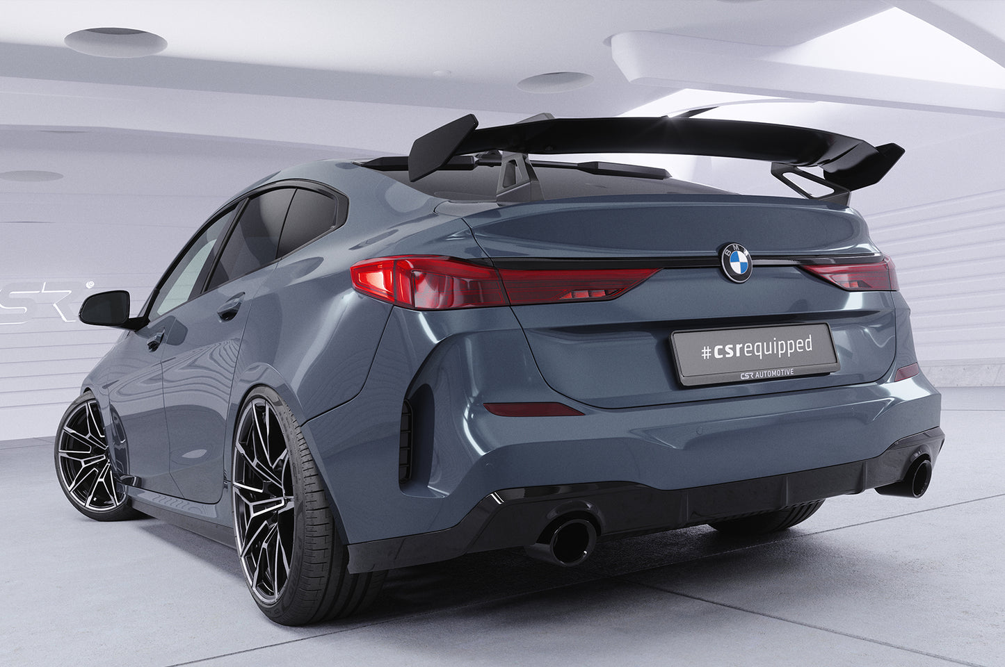 Schwanenhals Heckflügel mit ABE für BMW 2er F44 Gran Coupe SHF071-D01-F