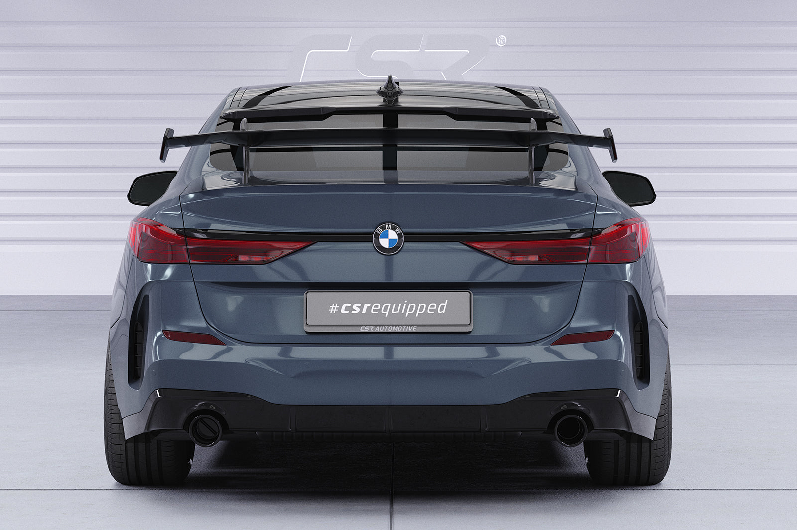Schwanenhals Heckflügel mit ABE für BMW 2er F44 Gran Coupe SHF071-D02-F002-F-L