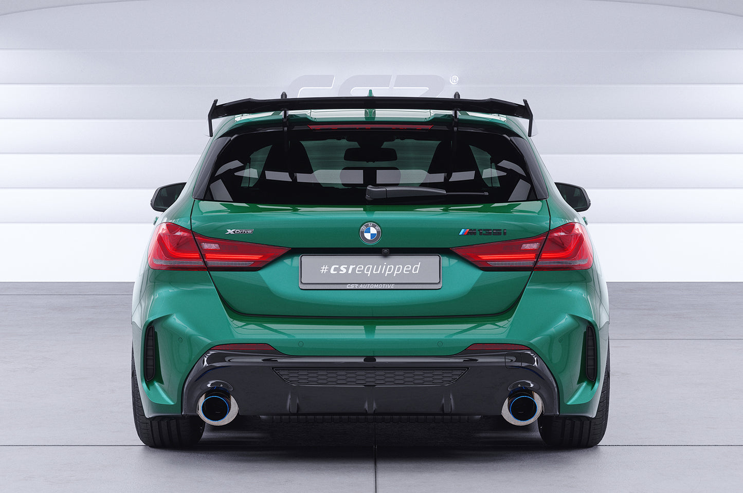 Schwanenhals Heckflügel mit ABE für BMW 1er F40 M135 / M Sportpaket Pro SHF072-F01