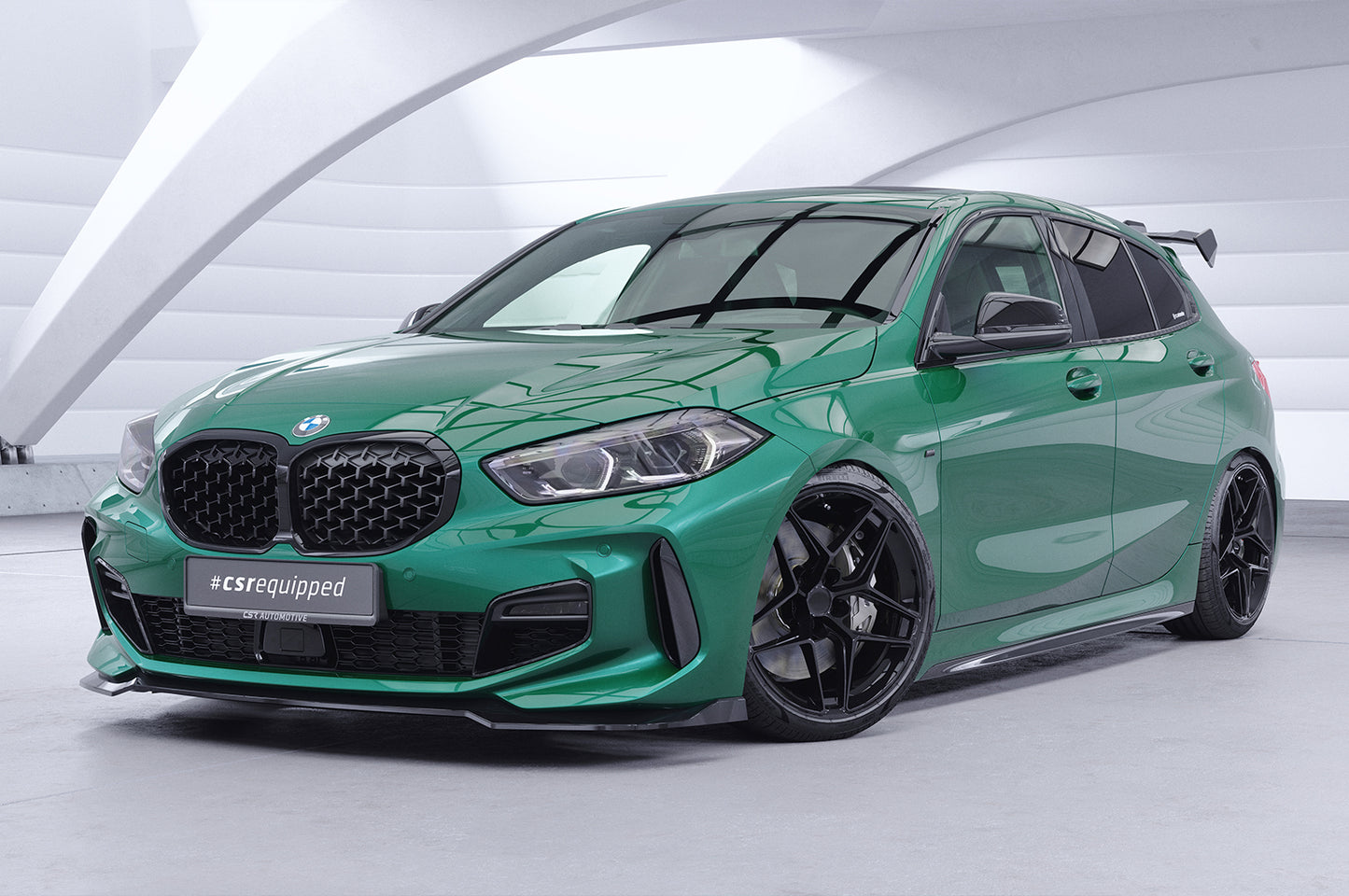 Schwanenhals Heckflügel mit ABE für BMW 1er F40 M135 / M Sportpaket Pro SHF072-F01