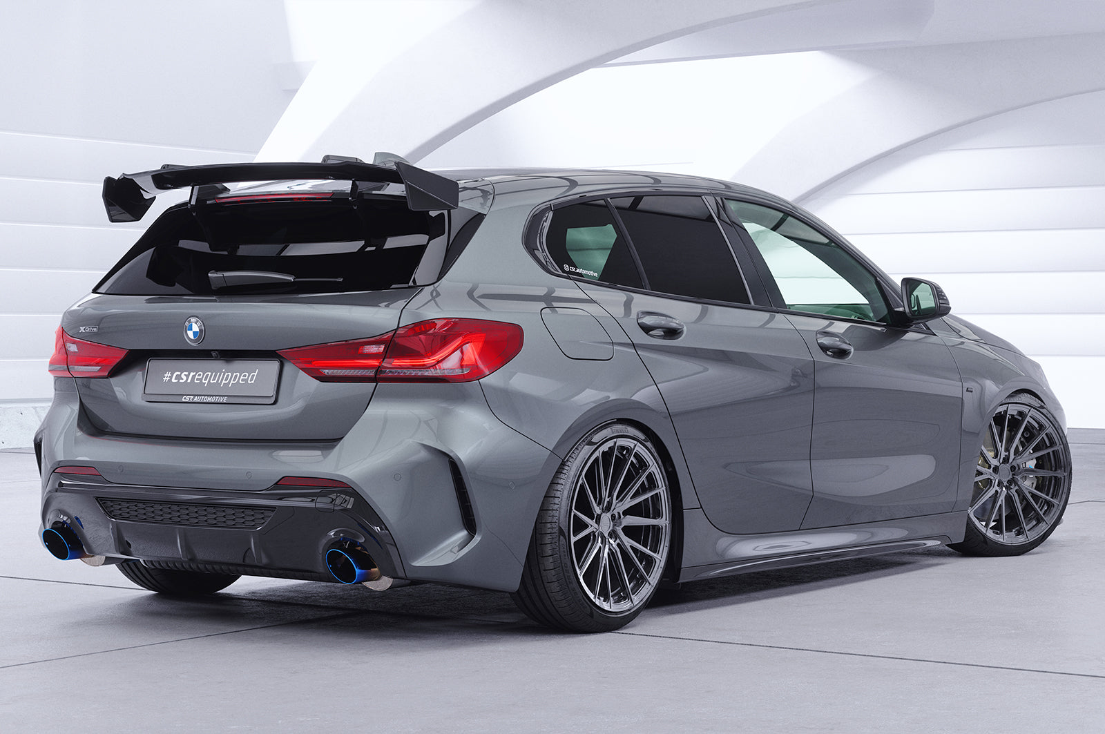 Schwanenhals Heckflügel mit ABE für BMW 1er F40 Basis / M Sport SHF073-F004-F-L
