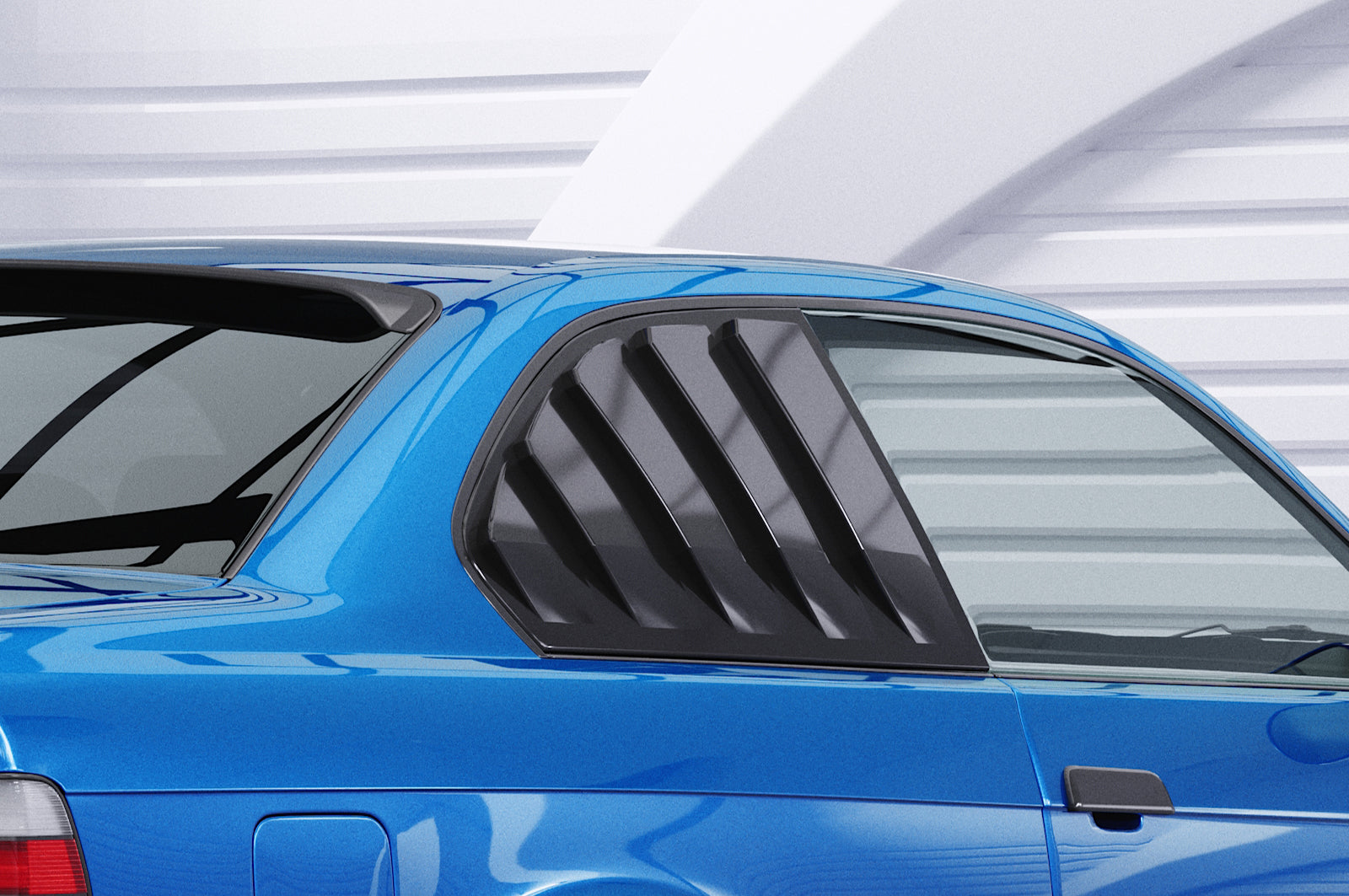 Seitenscheibenblenden mit ABE für BMW 3er E36 Coupe SSB010