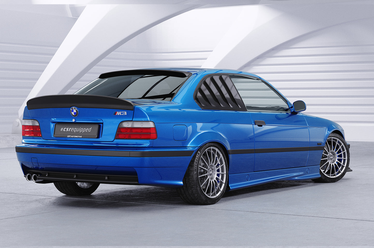 Seitenscheibenblenden mit ABE für BMW 3er E36 Coupe SSB010