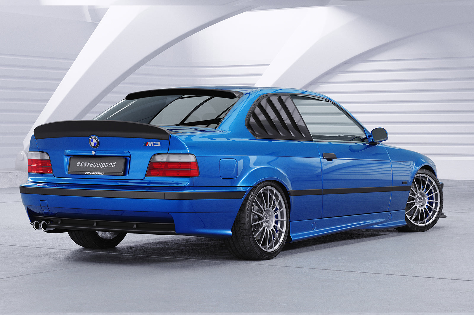 Seitenscheibenblenden mit ABE für BMW 3er E36 Coupe SSB010