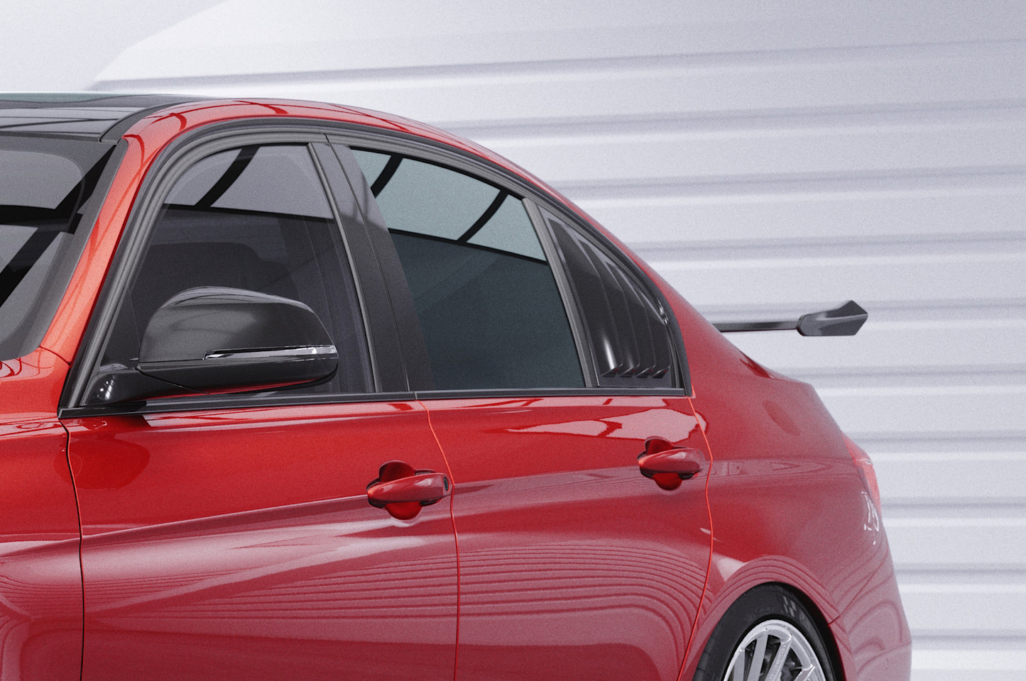 Seitenscheibenblenden mit ABE für BMW 3er F30 Limousine SSB013