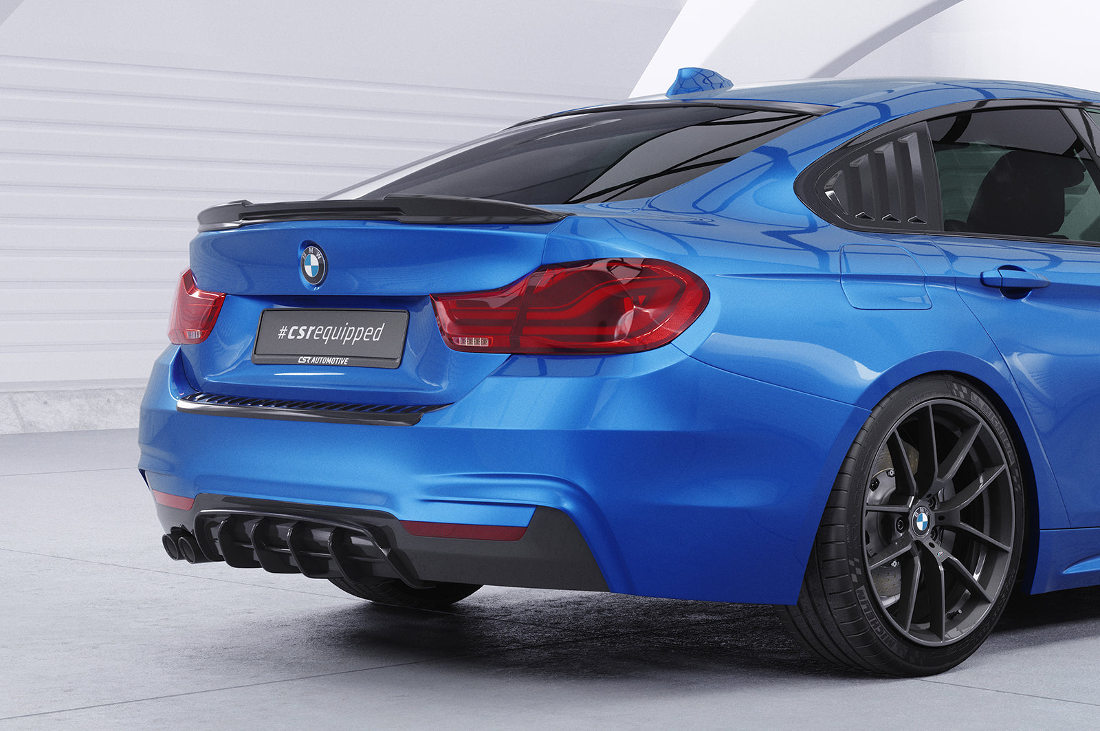 Seitenscheibenblenden mit ABE für BMW 4er F36 Gran Coupe SSB017